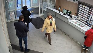 Užfiksuota įtariamoji