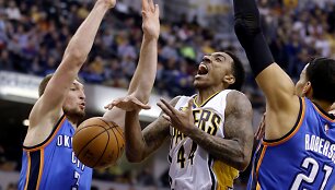 Domantas Sabonis ir Jeffas Teague'as