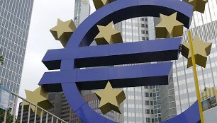 Euro ženklas Frankfurte prie Maino
