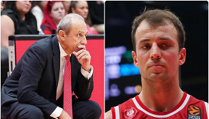 Ettore Messina ir Kevinas Pangosas