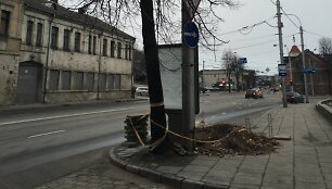 Ne vietoje Kaune pastatytas &bdquo;JCDecaux&ldquo; reklamos stendas