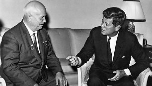 SSRS ir JAV lyderių Nikitos Chruščiovo ir Johno F.Kennedy susitikimas Vienoje. 1961 m. birželis