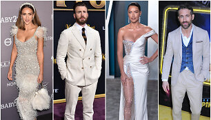 Jessica Alba, Chrisas Evansas, Adriana Lima, Ryanas Reynoldsas
