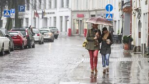 Lietingas &scaron;e&scaron;tadienis Vilniuje