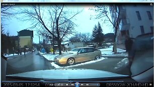 Renault &bdquo;Megane&ldquo; automobilis, kurį vairao neblaivus vairuotojas.