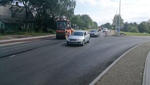 Asfaltuojama Trakų gatvė