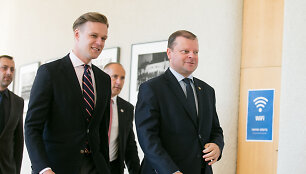 Gabrielius Landsbergis ir Saulius Skvernelis