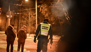 Naktinio Vilniaus policijos reido metu nubaustas tik vienas pažeidėjas