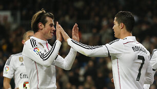 Garethas Bale'as ir Cristiano Ronaldo