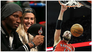 Didier Drogba, Eugenie Bouchard ir Jonas Valančiūnas