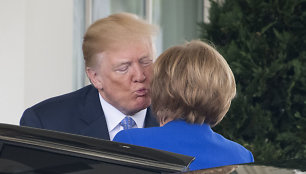 Donaldas Trumpas ir Angela Merkel