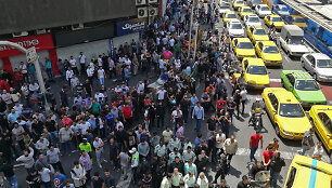Protestuotojai Teherano turguje