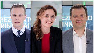 Gabrielius Landsbergis, Viktorija Čmilytė-Nielsen ir Gintautas Paluckas