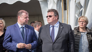 Saulius Skvernelis ir Linas Linkevičius