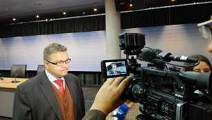 Lietuvos banko valdybos pirmininkas Vitas Vasiliauskas Frankfurte prie Maino