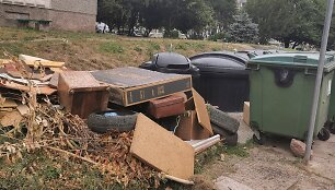 Konteineriai Justini&scaron;kėse