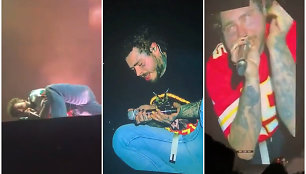 Akimirkos iš Post Malone koncerto