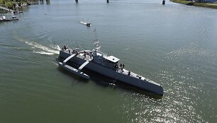 &bdquo;Sea Hunter&ldquo; - kol kas pažangiausias karinio laivo be įgulos prototipas pasaulyje.  