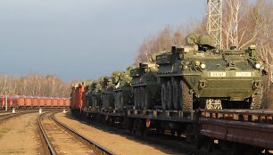 JAV karinio transporto atvykimas