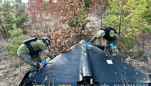 Ukrainos policija įvykio vietoje