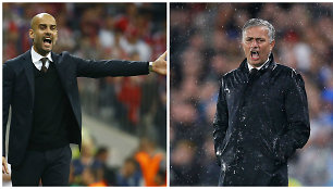 Josepas Guardiola ir Jose Mourinho