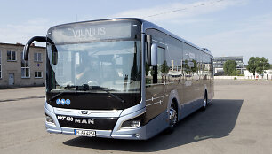 Vilniuje pristatytas testuojamas &bdquo;MAN Lion&lsquo;s City&ldquo; hibridinis autobusas