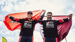 Nasseras Al-Attiyah ir daugybę metų jo šturmanu buvęs Mathieu Baumelis