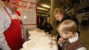 Džiovintų vabalų restoranas parodoje „Agrobalt“