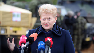 Dalia Grybauskaitė NATO pratybose &bdquo;Geležinis kardas 2014&ldquo;