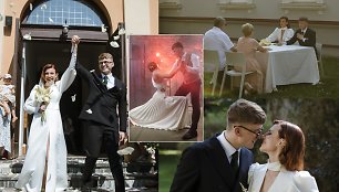 Susituokė aktorė J.Jankelaitytė ir fotografas B.Frątczak: vestuvėse – M.Abramovič idėja ir tango