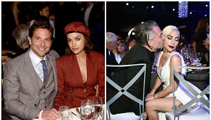 Bradley Cooperis, Irina Shayk, Lady Gaga, Christianas Carino