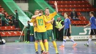Lietuvos salės futbolininkų pergalė Europos čempionato atrankoje