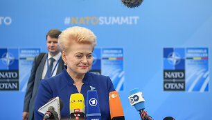 Dalia Grybauskaitė dalyvauja NATO vir&scaron;ūnių susitikime Briuselyje