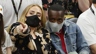 Atlikėja Adele su vaikinu Rich Paul