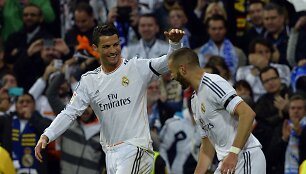 Cristiano Ronaldo ir Karimas Benzema
