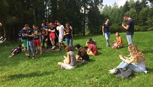 Alytuje vykusioje &scaron;ventėje miestiečiai ir svečiai gaudė pokemonus