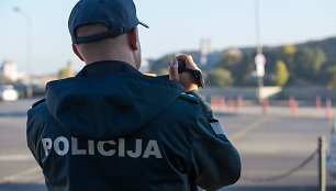 Kauno apskrities VPK Kelių policijos valdybos pareigūnų vykdoma precencinė priemonė Kaune