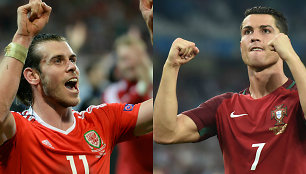 Garethas Bale'as ir Cristiano Ronaldo