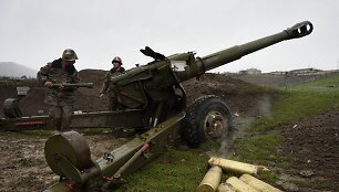 Atsinaujinęs konfliktas tarp Armėnijos ir Azerbaidžano Kalnų Karabache