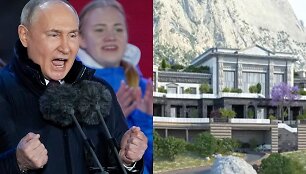 Vladimiras Putinas ir rūmai Kryme