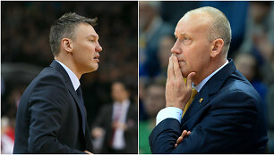 &Scaron;arūnas Jasikevičius ir Rimas Kurtinaitis