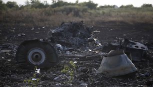 Malaizijos lėktuvo „Boeing 777“ katastrofos vieta rytų Ukrainoje