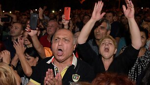 Protestuotojai Armėnijoje