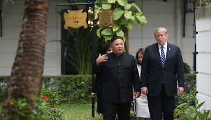 Donaldas Trumpas ir Kim Jong Unas