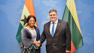 Shirley Ayorkor ir Linas Linkevičius