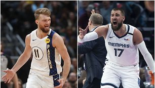 Domantas Sabonis ir Jonas Valančiūnas