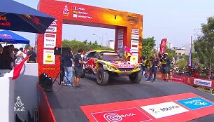 Starto podiumas Limoje