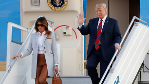 D.Trumpas ir Melania Trump atvyko į Helsinkį