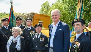 G.Nausėda politinių kalinių ir tremtinių sąskrydyje