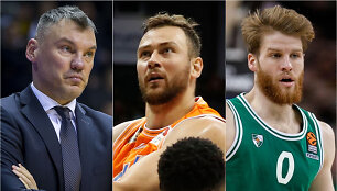 &Scaron;arūnas Jasikevičius, Donatas Motiejūnas ir Thomasas Walkupas